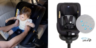 Автокресло 0+/1 (0-18 кг) - Chicco Seat2Fit Air i-Size (Черный) - Фото 20