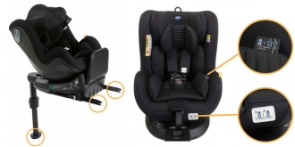 Автокресло 0+/1 (0-18 кг) - Chicco Seat2Fit Air i-Size (Черный) - Фото 21