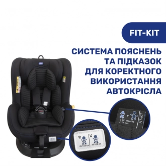 Автокресло 0+/1 (0-18 кг) - Chicco Seat2Fit Air i-Size (Черный) - Фото 6