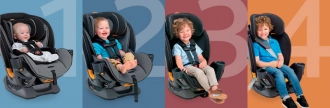 Автокресло 0+/1/2/3 (0-30 кг) - Chicco Fit 4 (Серый) - Фото 10