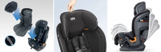 Автокресло 0+/1/2/3 (0-30 кг) - Chicco Fit 4 (Серый) - Фото 13