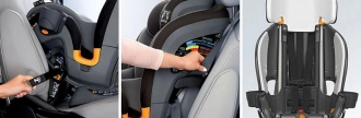 Автокресло 0+/1/2/3 (0-30 кг) - Chicco Fit 4 (Серый) - Фото 3