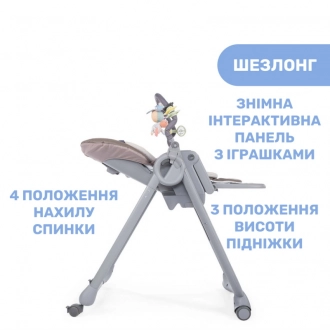 Стульчик для кормления - Chicco Polly Magic Relax New (Бежевый) - Фото 10