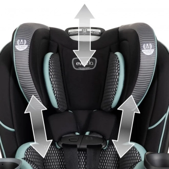 Автокрісло 0/1/2/3+ (2,2- 49 кг) - Evenflo EveryFit LX - Atlas (Бірюзовий) - Фото 16