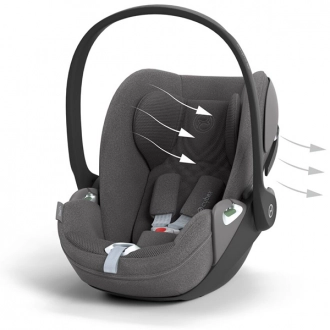 Автокресло 0+ (0-13 кг) - Cybex Cloud T i-Size Comfort Sepia Black (Черный) - Фото 10