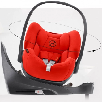 Автокресло 0+ (0-13 кг) - Cybex Cloud Z2 i-Size Autumn Gold Plus (Красный) - Фото 22