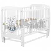 Кроватка детская Дубик-М Собачка с маятником 120×60 см Белый