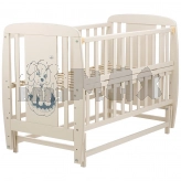 Кроватка детская Дубик-М Собачка с маятником 120×60 см Слоновая кость