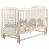 Кроватка детская Дубик-М Умка с маятником 120×60 см Слоновая кость