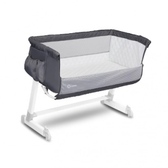 Кроватка приставная Lionelo Theo Dark Grey/Темно-серый - Фото 2