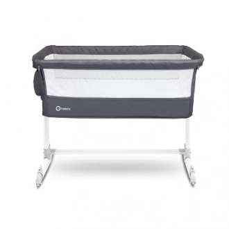 Кроватка приставная Lionelo Theo Dark Grey/Темно-серый - Фото 3