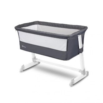 Кроватка приставная Lionelo Theo Dark Grey/Темно-серый - Фото 5