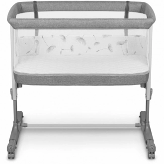 Кроватка приставная 3 в 1 Lionelo Aurora Gray Concrete/Серый - Фото 3