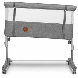 Кроватка приставная 3 в 1 Lionelo Aurora Gray Concrete/Серый - Фото 5