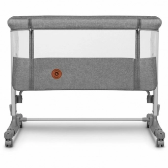 Кроватка приставная 3 в 1 Lionelo Aurora Gray Concrete/Серый - Фото 6