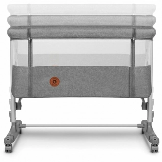 Кроватка приставная 3 в 1 Lionelo Aurora Gray Concrete/Серый - Фото 7