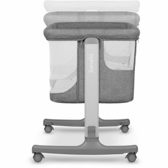 Кроватка приставная 3 в 1 Lionelo Aurora Gray Concrete/Серый - Фото 9