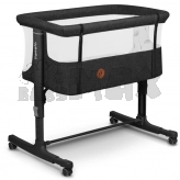 Кроватка приставная 3 в 1 Lionelo Aurora Gray Graphite/Графит