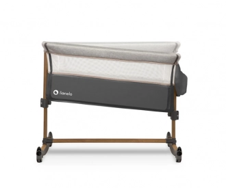 Кроватка приставная Lionelo Leonie Grey Stone/Серый - Фото 5