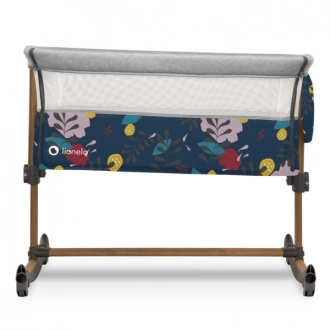 Кроватка приставная Lionelo Leonie Blue Navy/Синий - Фото 1