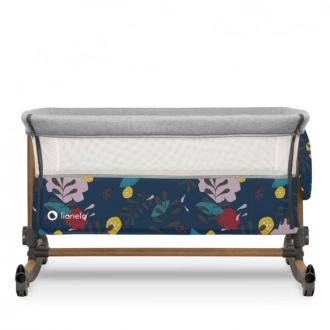 Кроватка приставная Lionelo Leonie Blue Navy/Синий - Фото 2