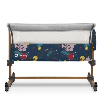 Кроватка приставная Lionelo Leonie Blue Navy/Синий - Фото 4