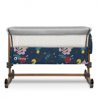 Кроватка приставная Lionelo Leonie Blue Navy/Синий - Фото 6