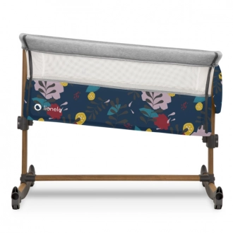 Кроватка приставная Lionelo Leonie Blue Navy/Синий - Фото 7