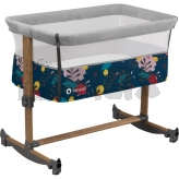 Кроватка приставная Lionelo Leonie Blue Navy/Синий