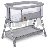 Кроватка приставная Lionelo Luna Grey Concrete/Серый