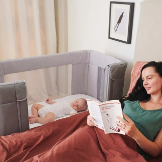 Приставная кроватка 3 в 1 - Chicco Next2Me Forever (Серый) - Фото 11