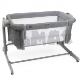 Кроватка приставная Chicco Next2Me Magic Evo Темно-серый