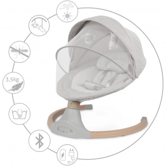 Центр укачивающий Kidwell Luxi Light Melange Wooden Светло-серый - Фото 5