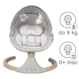 Центр укачивающий Kidwell Luxi Light Melange Wooden Светло-серый - Фото 6