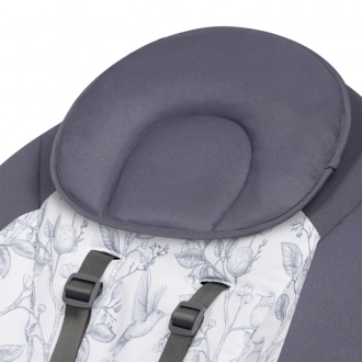 Шезлонг качалка Lionelo Ralf Grey White/Серый - Фото 12