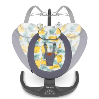 Шезлонг качалка Lionelo Ralf Grey Concrete Темно-серий - Фото 3