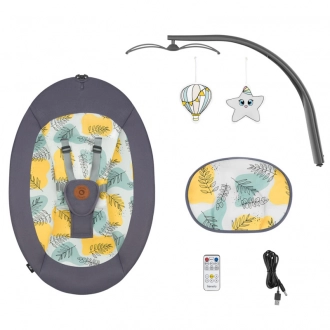 Шезлонг качалка Lionelo Ralf Grey Concrete Темно-серий - Фото 6