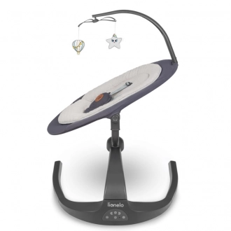 Шезлонг качалка Lionelo Rina Grey Concrete Серый - Фото 5