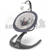 Шезлонг качалка Lionelo Rina Grey Concrete Серый