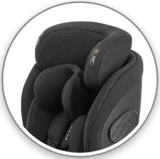 Автокрісло 0+/1/2/3 (0-36 кг) - Sesttino Shiver I-Size Isofix (Чорний) - Фото 4