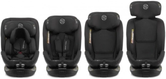 Автокрісло 0+/1/2/3 (0-36 кг) - Sesttino Shiver I-Size Isofix (Чорний) - Фото 6