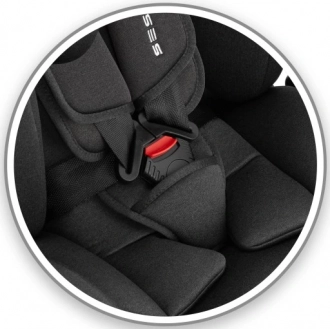 Автокрісло 0+/1/2/3 (0-36 кг) - Sesttino Shiver I-Size Isofix (Чорний) - Фото 7