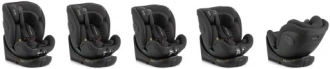 Автокрісло 0+/1/2/3 (0-36 кг) - Sesttino Shiver I-Size Isofix (Чорний) - Фото 8