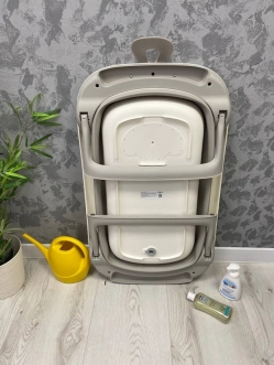 Ванночка складная детская El Camino Bath ME 1106 T-Control с термометром 80 см Серый - Фото 1