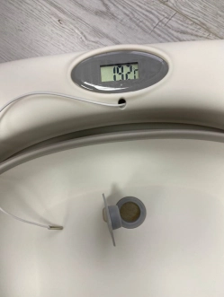 Ванночка складная детская El Camino Bath ME 1106 T-Control с термометром 80 см Серый - Фото 2