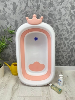 Ванночка складная детская El Camino Bath ME 1105 Crown Coral 80 см Powder/Розовый - Фото 5