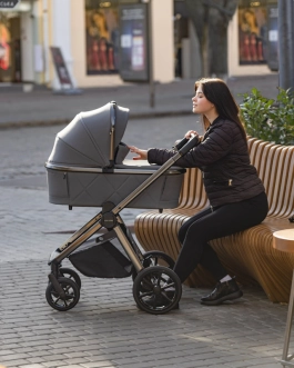 Коляска 2 в 1 Carrello Omega CRL-6530/1 Excellent Grey/Темно-серый - Фото 7