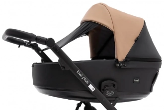 Коляска 2 в 1 Bair Kiwi Plus ECO BKP-18/15, екокожа Капучино/черный - Фото 2