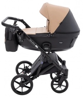 Коляска 2 в 1 Bair Kiwi Plus ECO BKP-18/15, екокожа Капучино/черный - Фото 6
