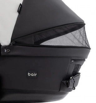 Коляска 2 в 1 Bair Kiwi Plus ECO BKP-51/15, экокожа Белый/черный - Фото 4